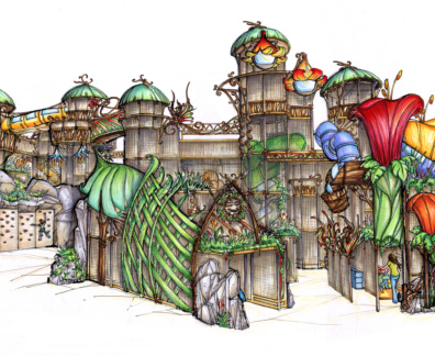 An imaginary water park