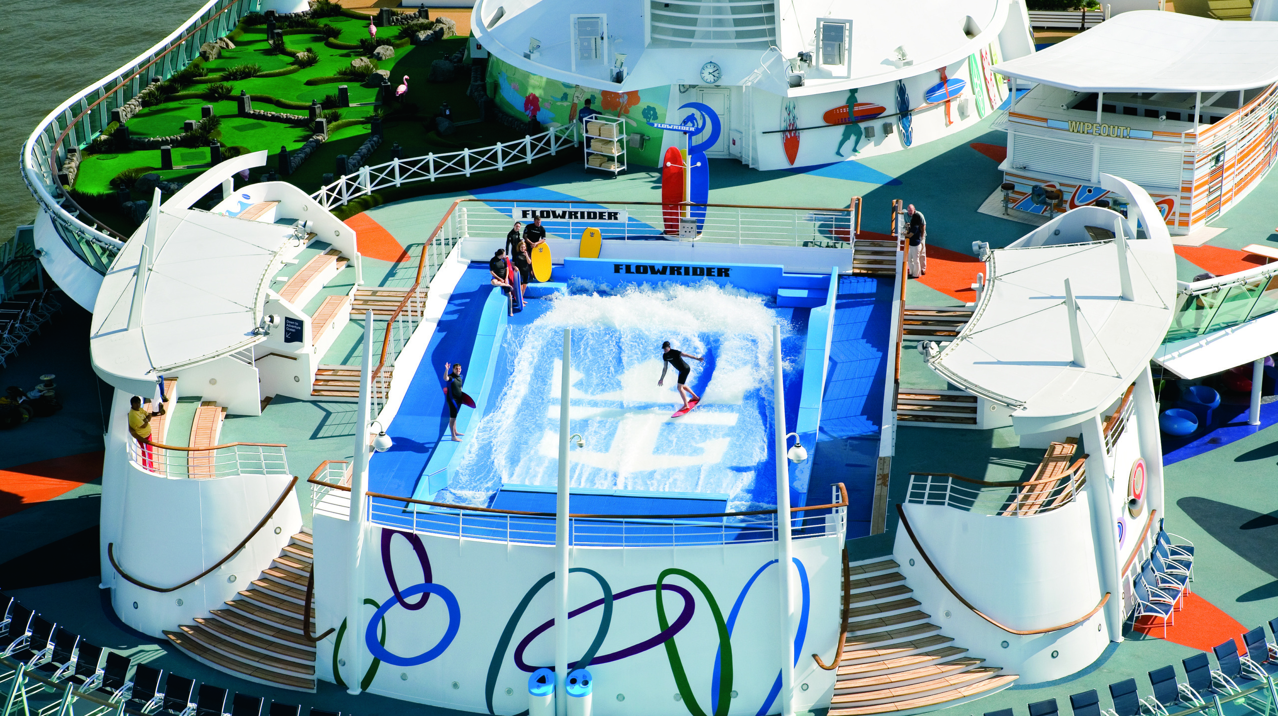 Flowrider on a luxury cruise ship