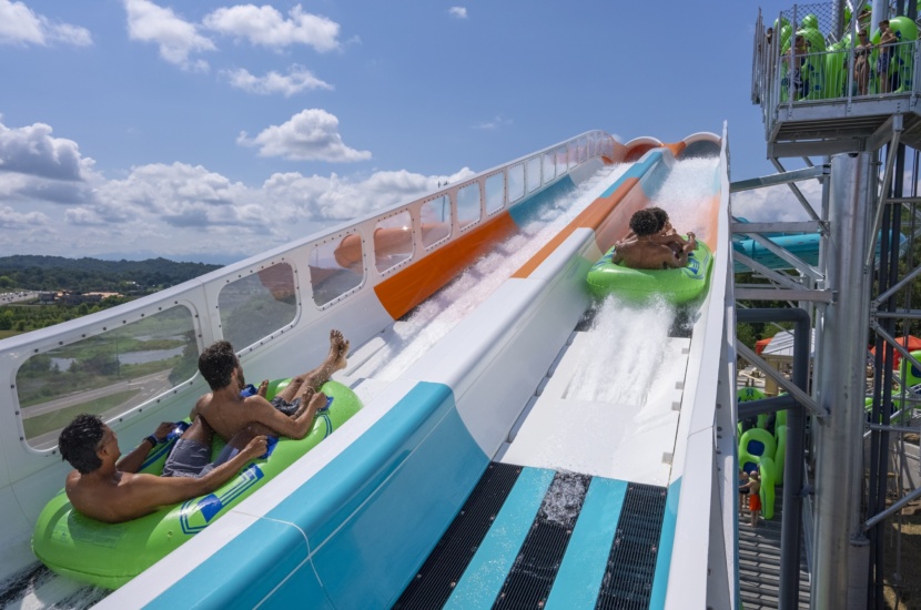 Four people on track ready to go