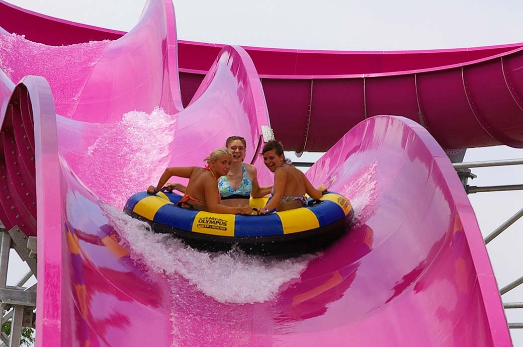 Bubba Tub Water Slide - Mt Olympus Waterpark, WI, USA