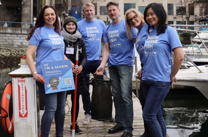 White Water's Sustainability Team Visits for Swim, Drink, and Fish